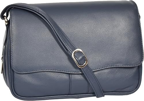 navy leather bags uk
