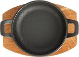 Artesà Mini Cast Iron Casserole with Wooden Board 6.5 inch Round view 8