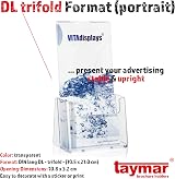 Taymar Flyer Stand Leaflet Holder DL Transparent 10.5 x 21.0 cm view 2