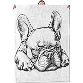 French Bulldog Theme Blanket Gifts for Women Girls, Soft Warm Lightweight Flannel Throw Blankets for Living Room Home Sofa Travel Decor 50" x 60"