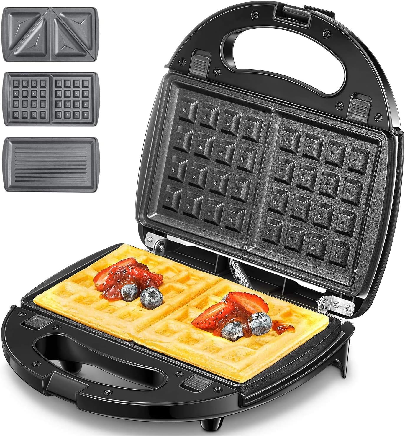 Sandwichmaker 3 in 1 (Sandwichtoaster, Kontaktgrill, Waffeleisen