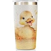 Onebttl Duck Gifts for Women - Duck Themed Coffee Mug Glitter 20oz Coffee Mug Tumbler for Girls & Birthday Occasions