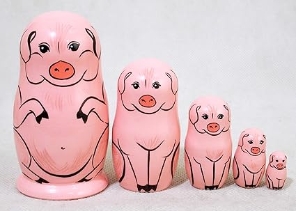 pig nesting dolls