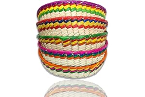 El Mexicanito 5 Pack Tortilla Warmer & Holder, Mexican Artisanal Handwoven Basket, Taco and Pancake Warmer, HandMade Tortille
