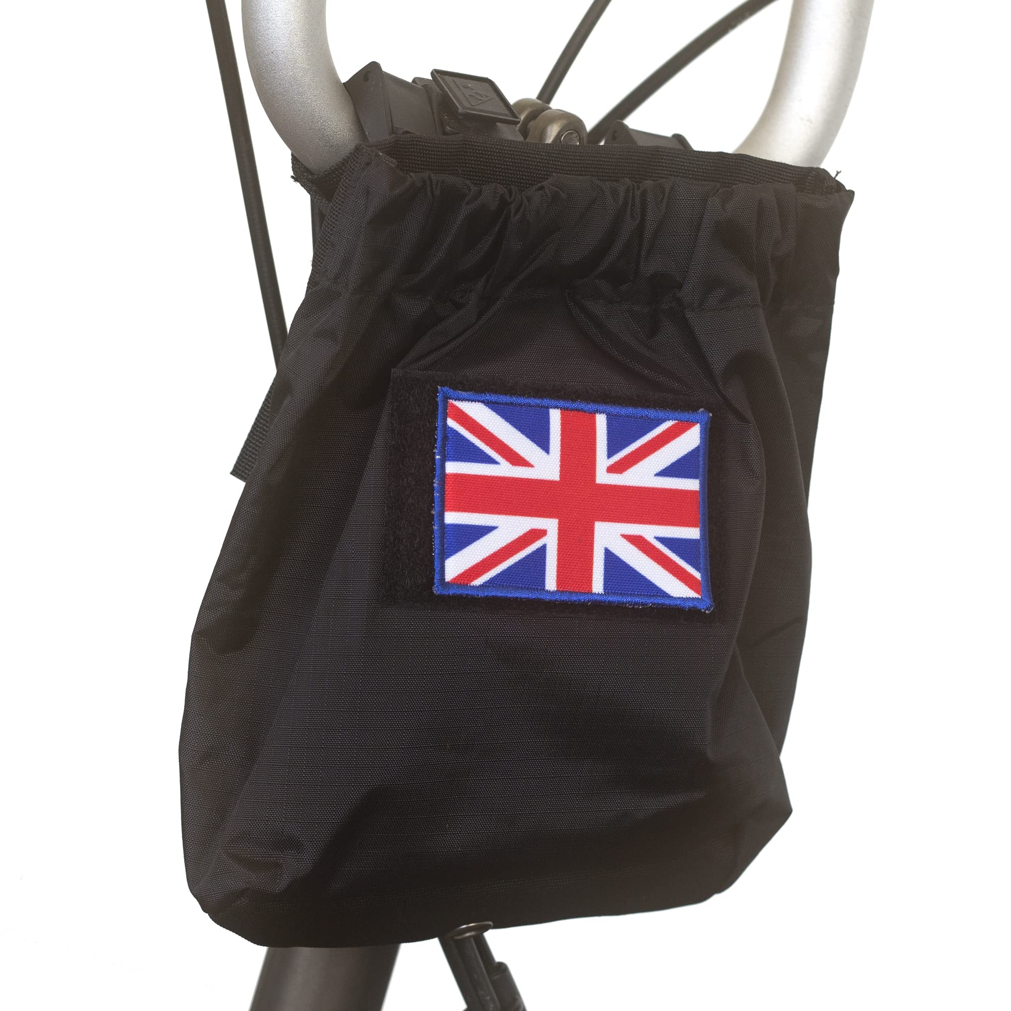 Stem / Saddle Waterproof Bag for BROMPTON British UK Flag Design (customise with your own patches)