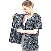 Mastectomy Recovery Shirt Post Surgery Shirt with Hidden Drain Pockets Port Access for Breast Reconstruction