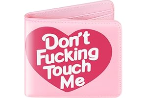 BISTUP Girls Cute Kawaii Wallet Aesthetic Women Womens Heart Cool funny Leather Credit Id Card Cash Holder Woman Rfid Blocking Zipper Wallets With Coin Pocket Id Window Female Bifold Little Girl