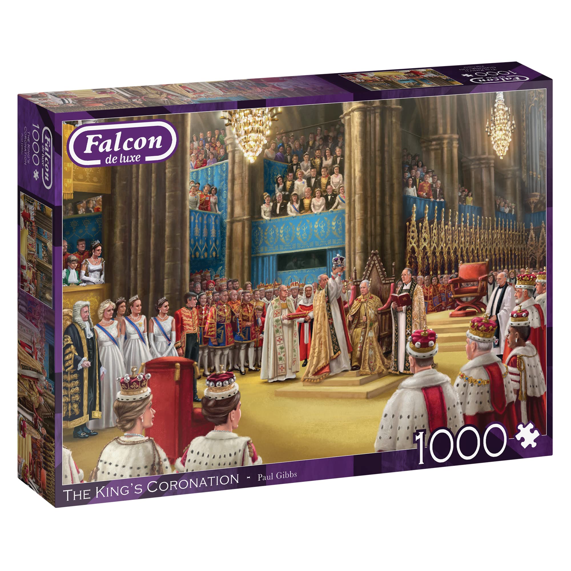 Jumbo, Falcon de luxe - The King's Coronation, Jigsaw Puzzle for Adults, 1,000 piece