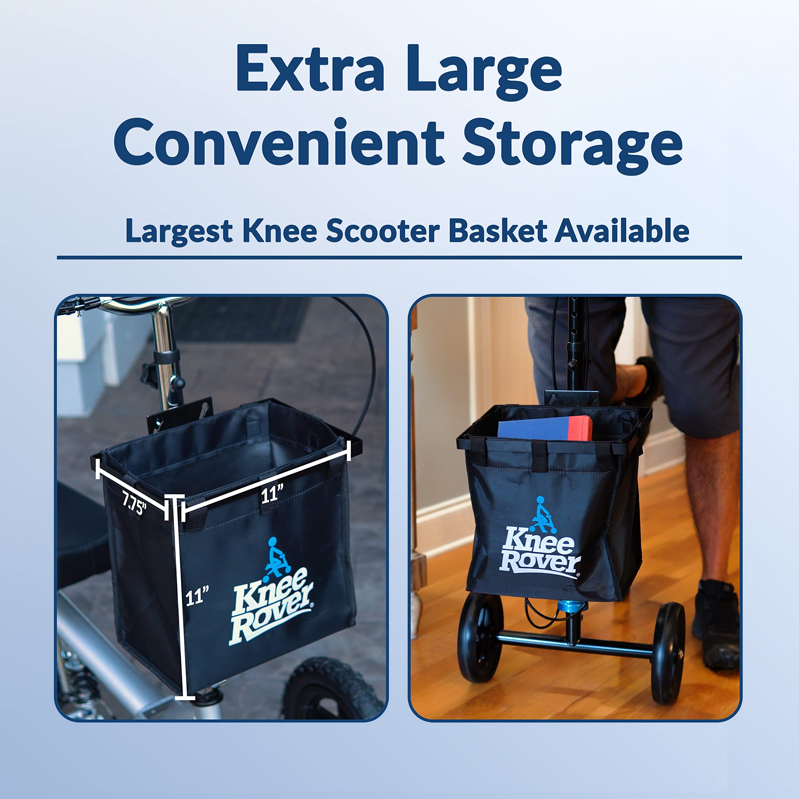 Mua KneeRover Deluxe Knee Scooter Basket Accessory with Large Capacity ...