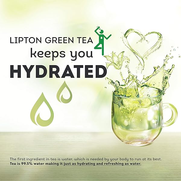 LIPTON GREEN TEA BAGS FLAVORED WITH OTHER NATURAL FLAVORS PURPLE ACAI BLUEBERRY CAN HELP SUPPORT A HEALTHY HEART 1.13 OZ 20 COUNT