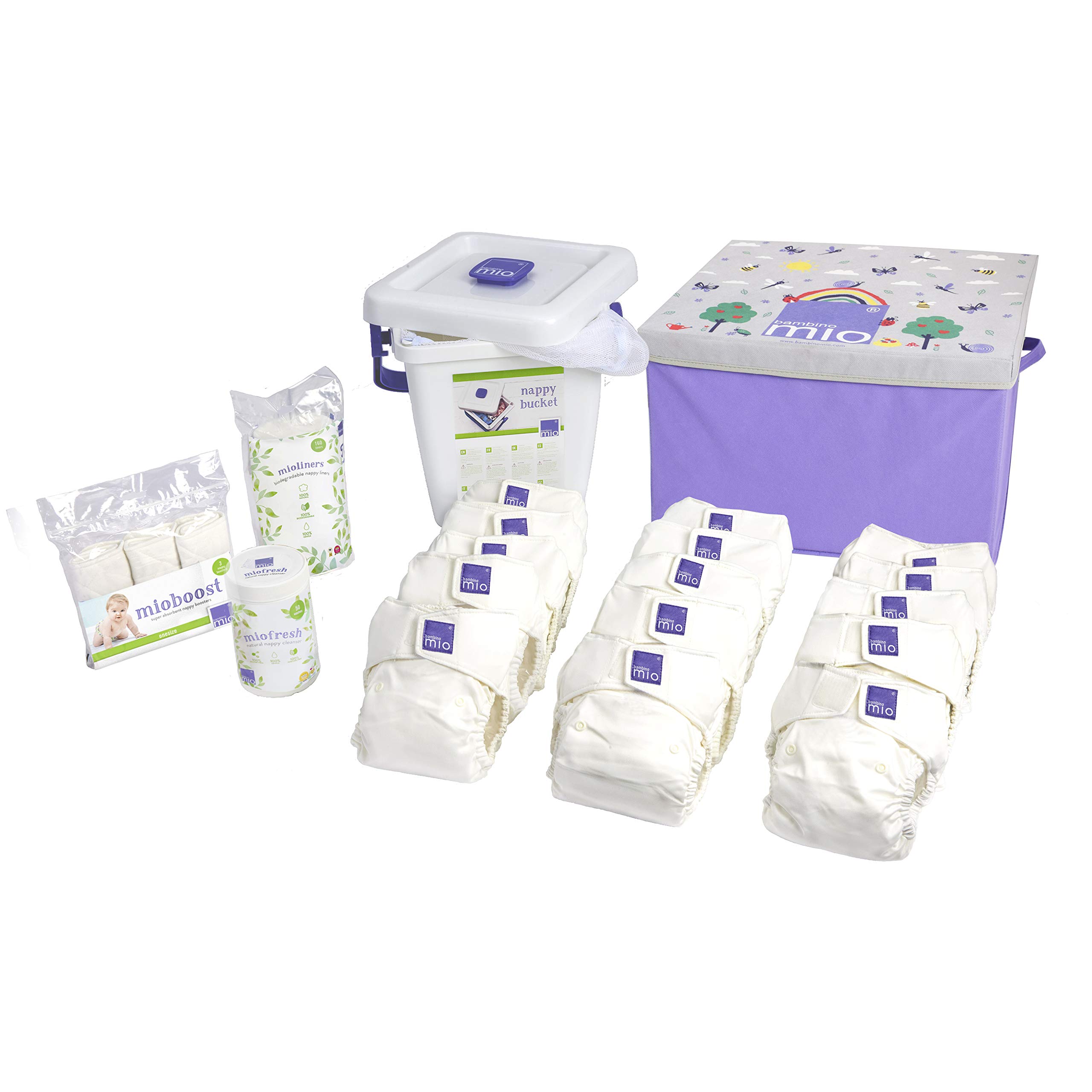 Bambino Mio, miosolo premium birth to potty pack, white