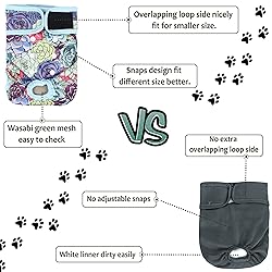 Grecle Washable Female Dog Diapers - Premium
