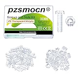 Pzsmocn 60 Pieces/30 Sets M6*20 mm PC Transparent