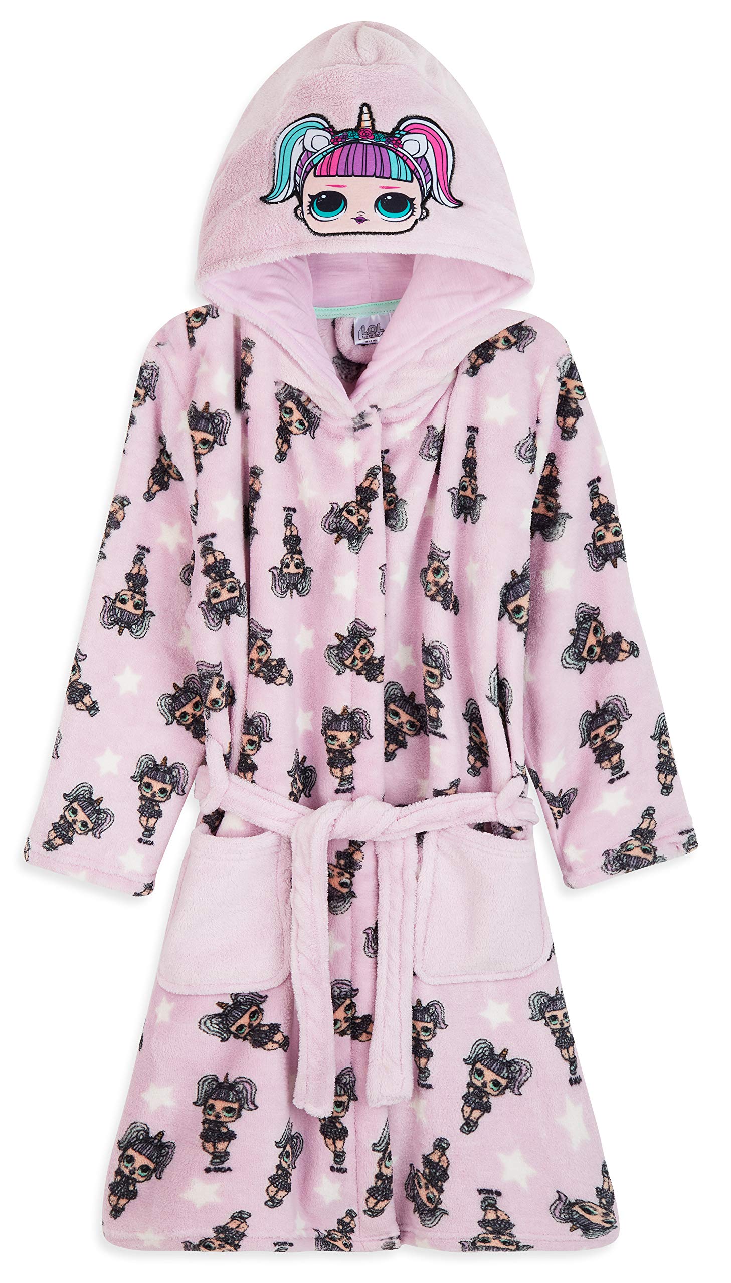 Buy Dressing Gown with LOL Unicorn and Kitty Queen, Soft Fleece Girls