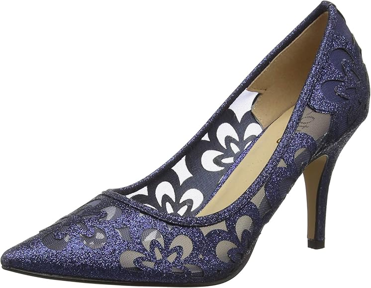 lotus navy shoes and bags