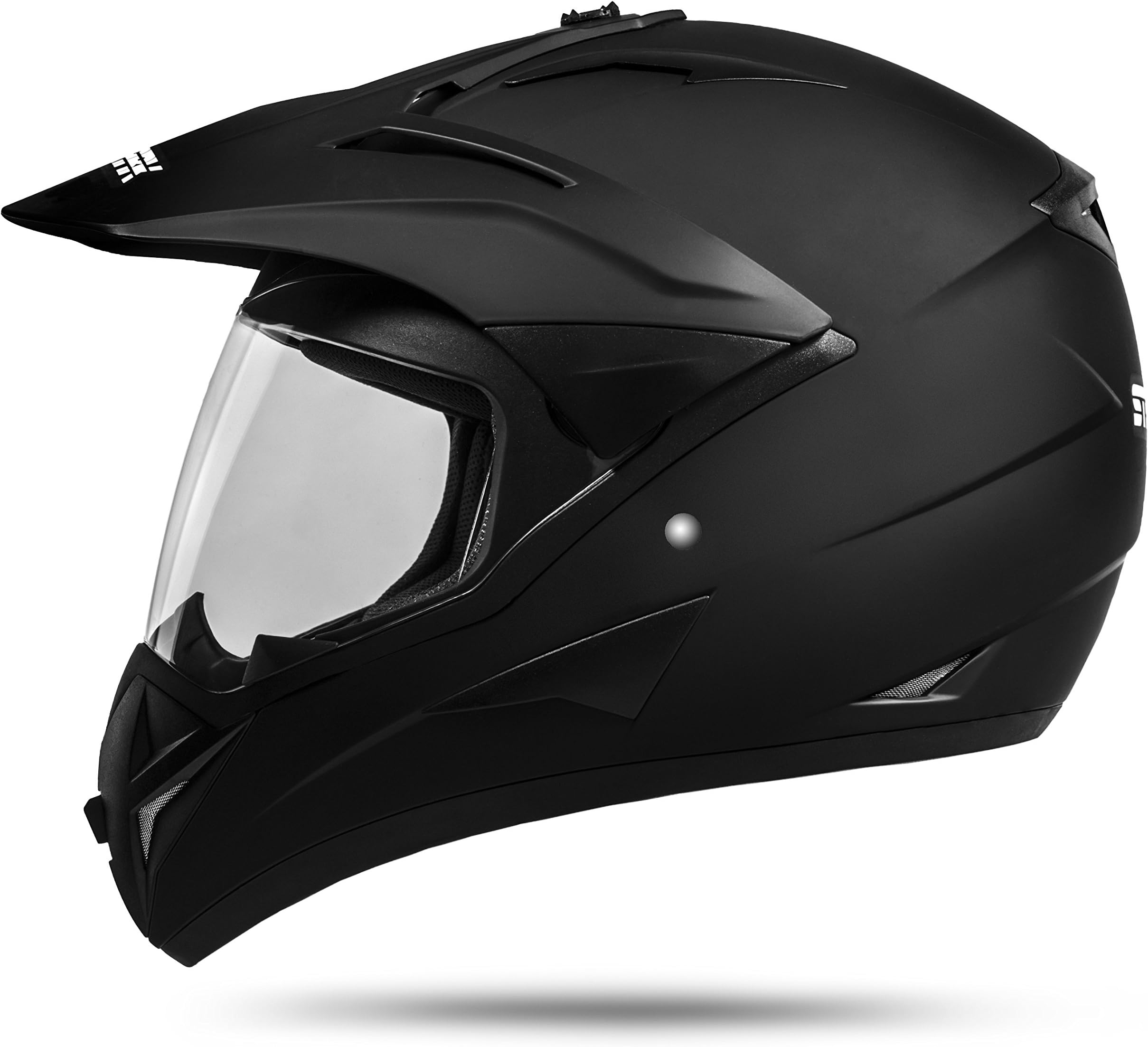 Ato Moto GS War Enduro Helmet with Visor Black matt Latest Conforms to ECE 2205