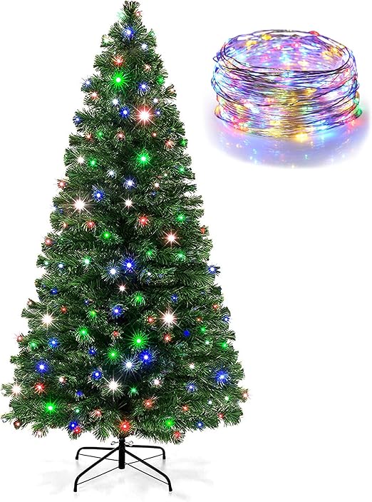 Amazon クリスマスツリー 150cm Ledイルミネーションライト クリスマス飾り おしゃれ キラキラ 組み立て式 北欧タイプ 150cm クリスマスツリー おもちゃ