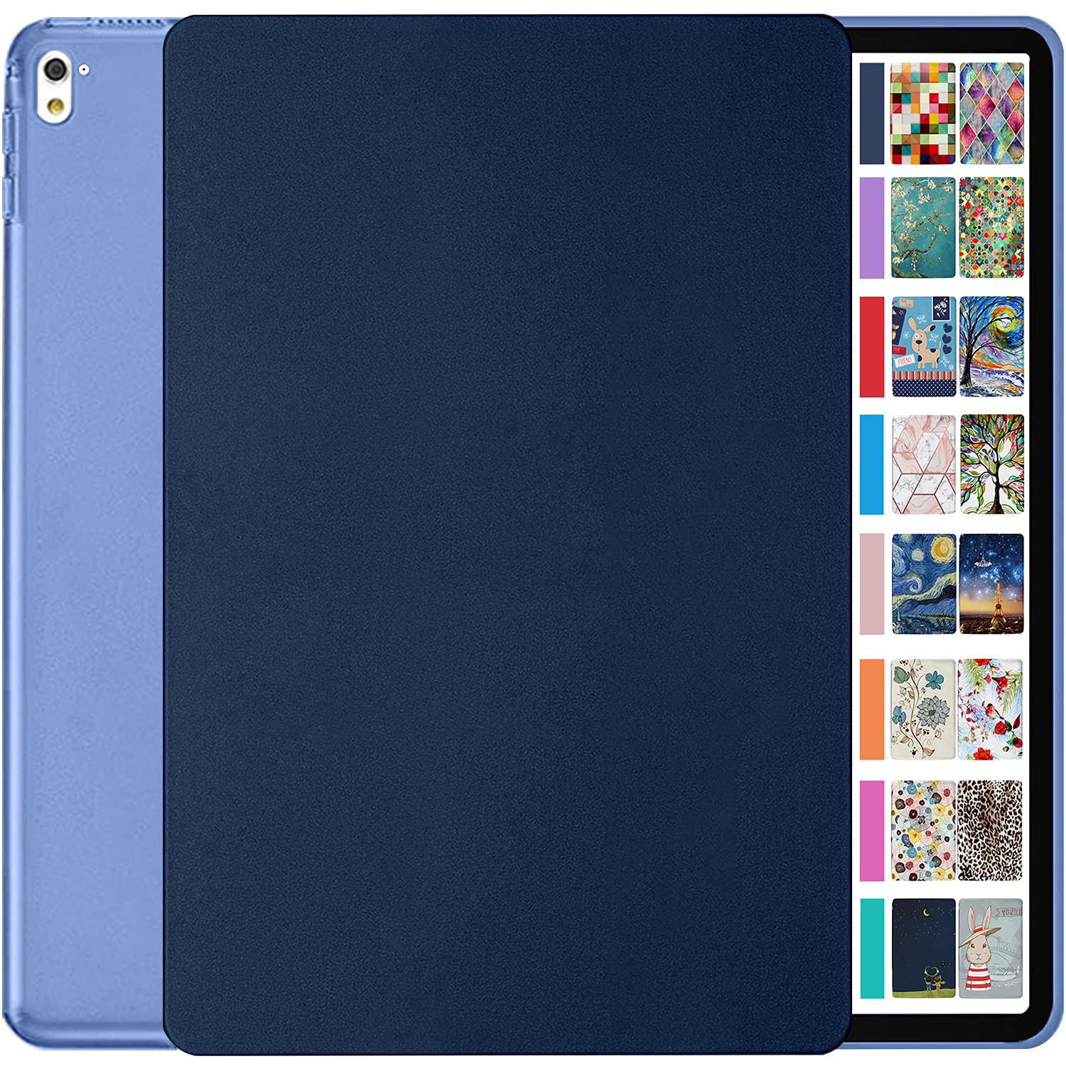 DuraSafe Cases for iPad Pro 9.7 inch 2016 Case A1673 MLMP2B/A MM172B/A MLMN2B/A MLMQ2B/A A1674 A1675 MLMW2B/A MLMX2B/A MM192B/A MLMV2B/A MLMY2B/A MLN12B/A MLPX2B/A MLPY2B/A - Navy Blue