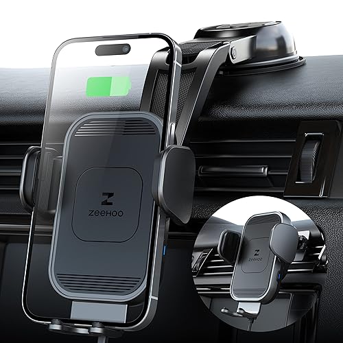 ZEEHOO Wireless Car Charger, 15w Fast Charging, Auto Clamping Car