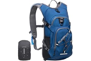 Everfun Hydration Backpack 18L with Water Bladder 2L/3L Hiking Water Backpack Women Men Hydration Pack Insulated Lightweight Day Hydropack with Storage for Hiking, Biking, Running, Festival