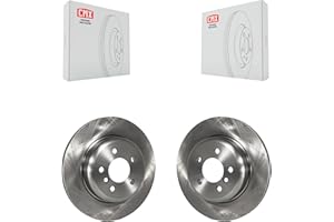 CMX Rear Disc Brake Rotors Pair Replacement For BMW 535i xDrive 528i 535d ActiveHybrid 5 K8-100958