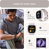 Fitbit Sense 2 Smartwatch GPS Health Fitness 6 Day Battery iOS Android view 3