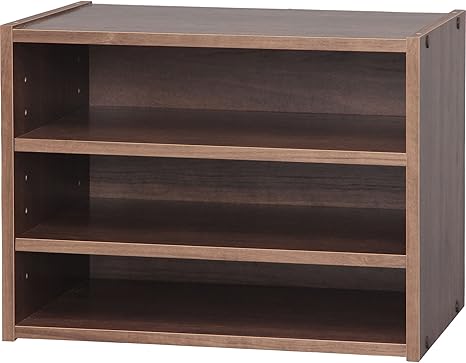 Amazon アイリスオーヤマ スタック ボックス 棚 幅40 奥行28 7 高さ30 5cm ブラウン Stb 400t 収納ケース ボックス オンライン通販