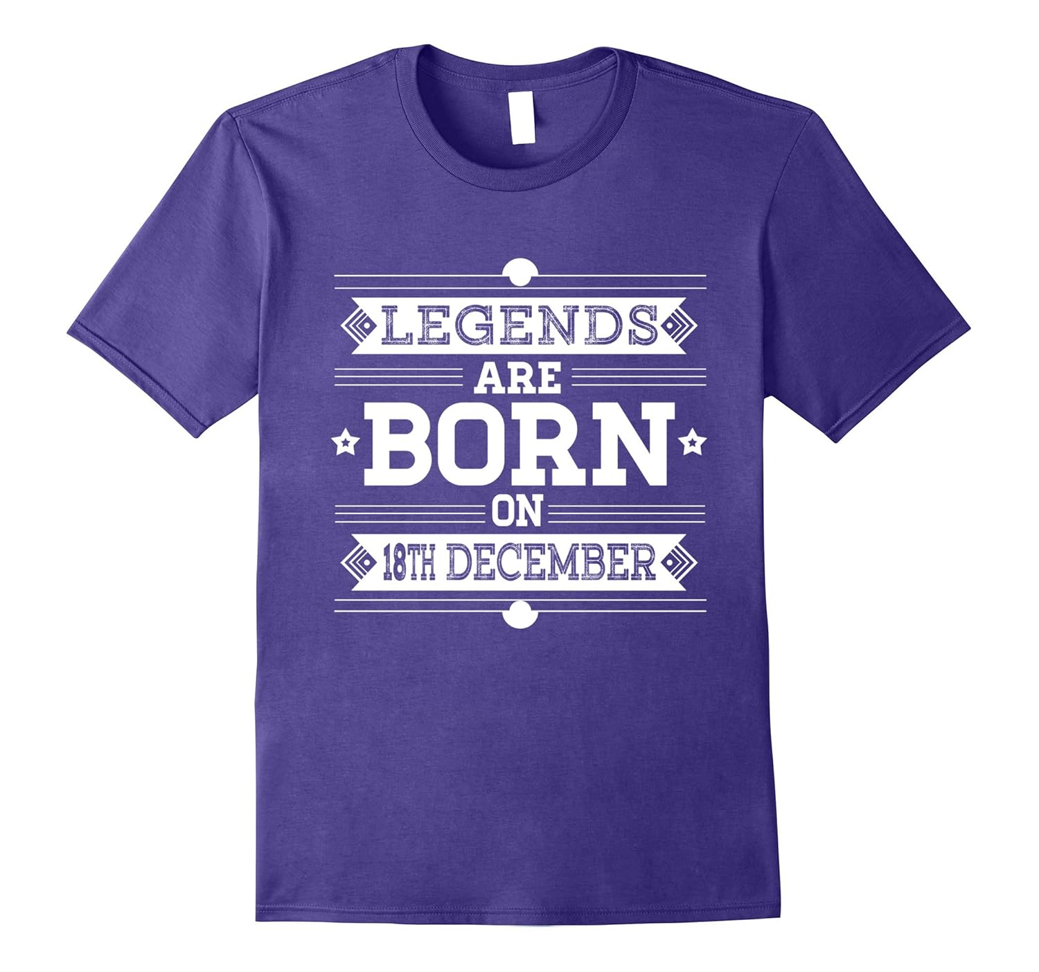 Funny Legends are Born on 18th December T-Shirt-Rose