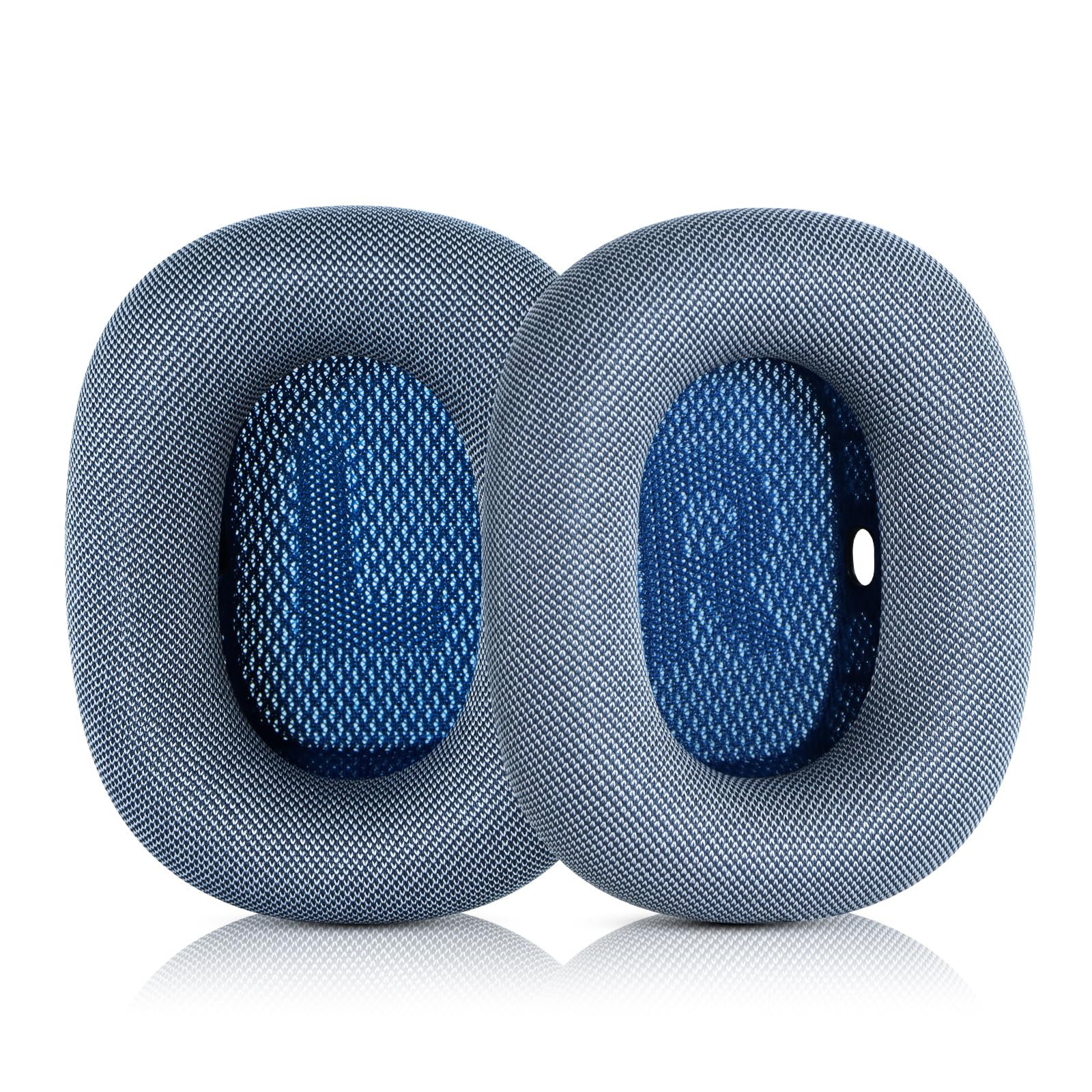 Sinowo Ear Pads Replacement for Airpods Max Over-Ear Headphones, Durable Mesh Fabric Earpads Cushions with Memory Foam and Magnet,Closer to The Original(Blue)