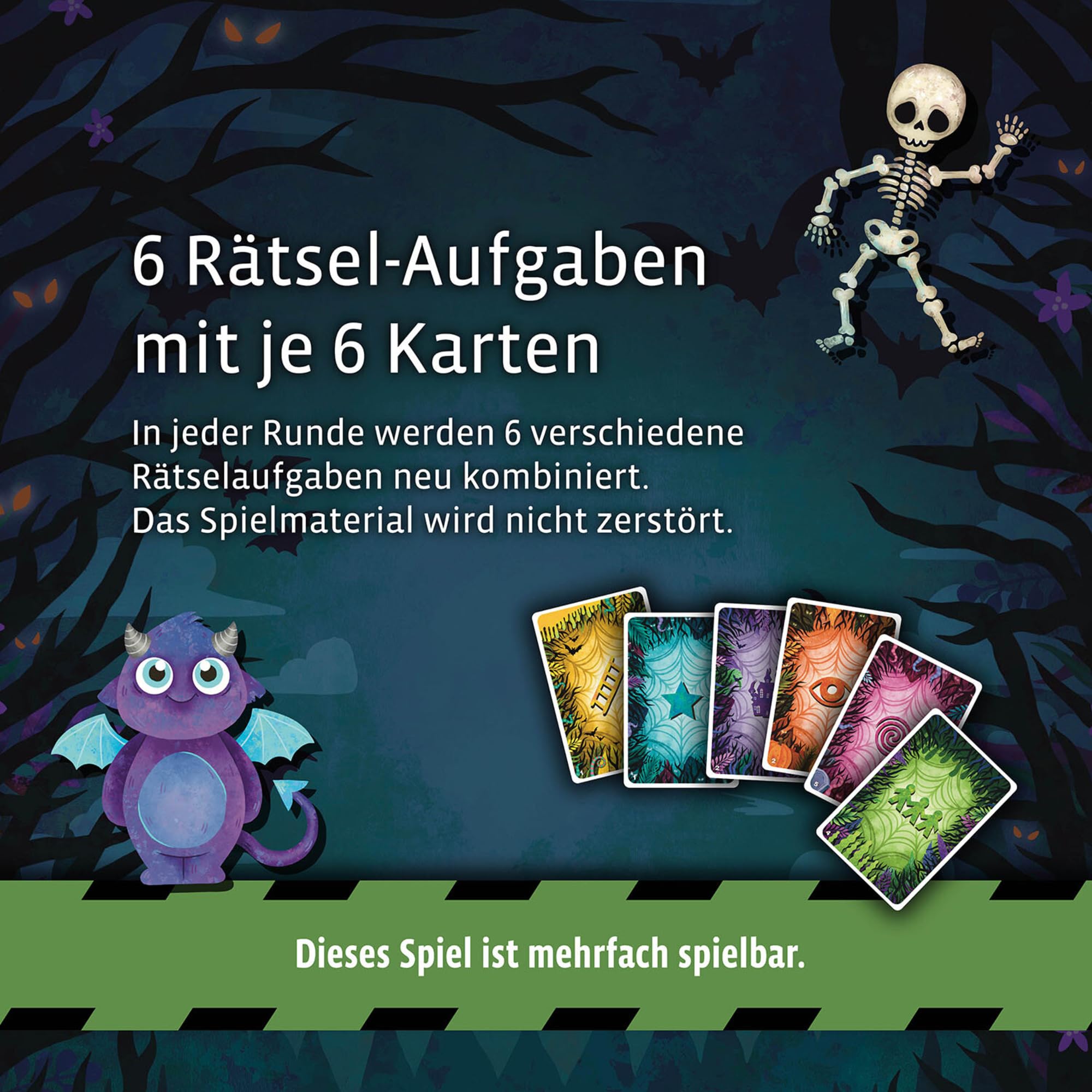 KOSMOS 684280 EXIT® - Das Spiel Kids - Gruseliger Rätselspaß, Rätselspiel ab 5 Jahre für 1-4 Kinder, mehrfach spielbar, Escape Room Spiel, Exit Game, Halloween Spiel, Kinderspiel 5