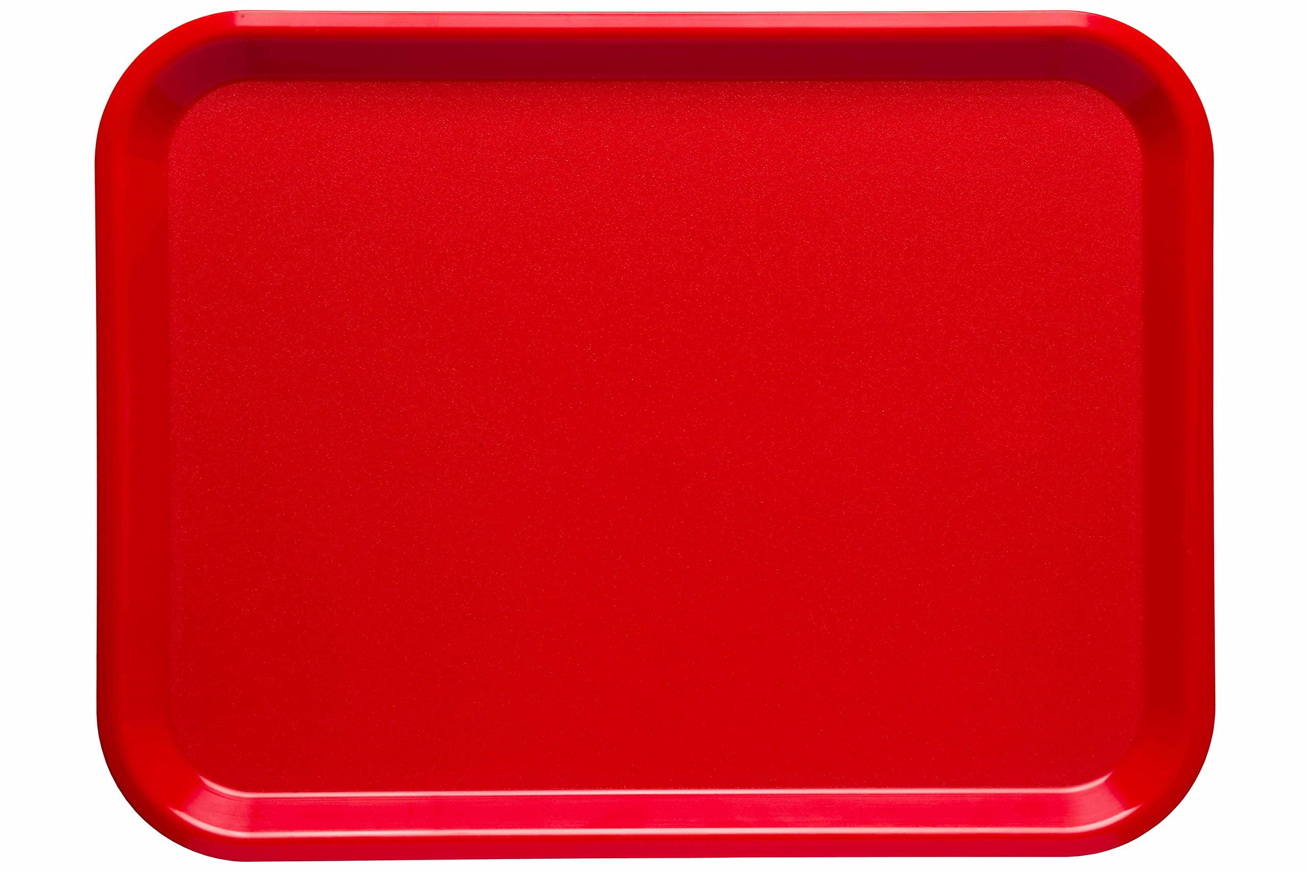 Roltex Serving Tray 36.5×28.5cm ABS Chip & Scratch Resistant (Cherry Red)