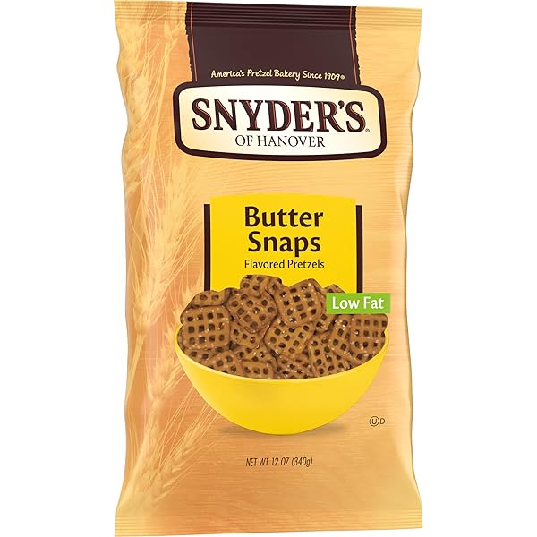 SNYDER’S OF HANOVER BUTTER SNAPS PRETZELS, 12 OZ BAG