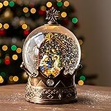 Christmas Snow Globe Lantern Water Glittering