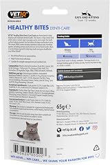 VETIQ Healthy Bites Denti-Care Treats for Cats & Kittens 65 g Pack of 8 view 6