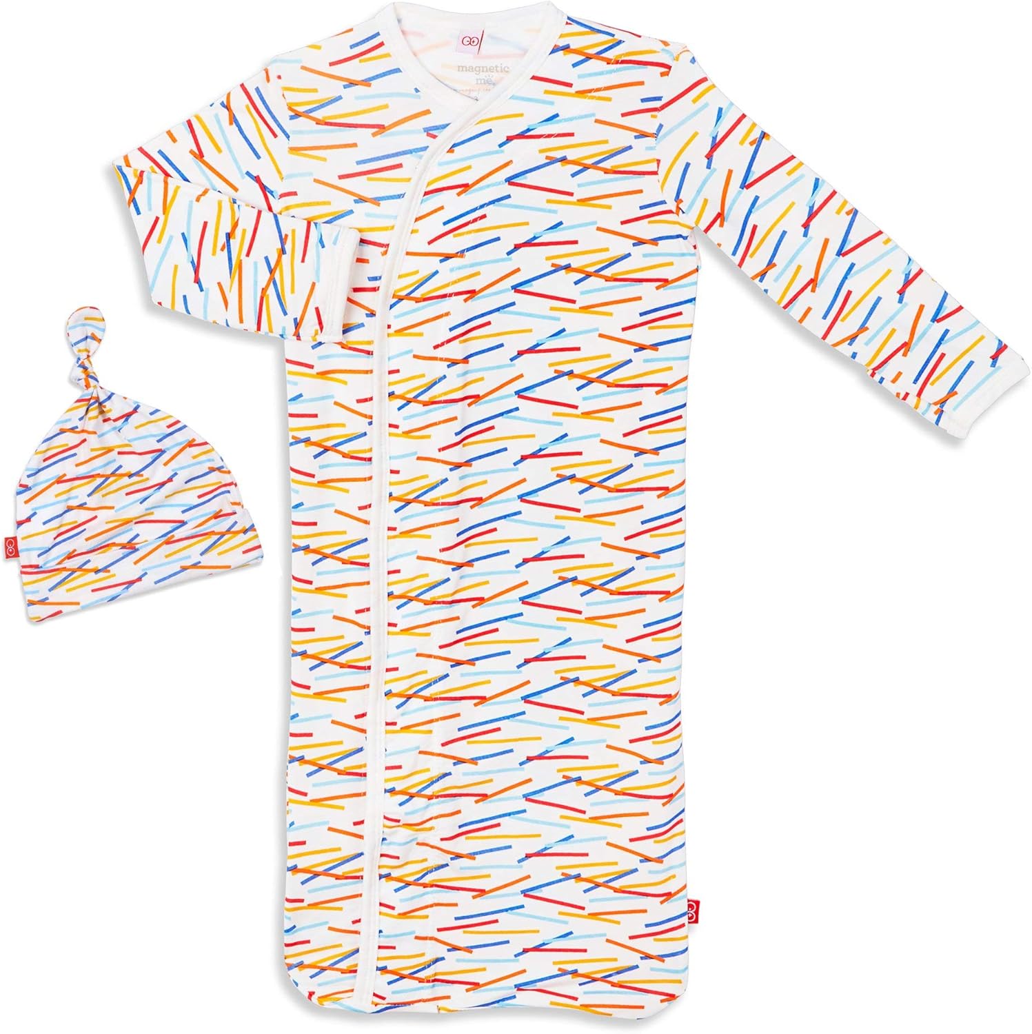 Magnificent Baby Magnetic Modal Sack Gown and Hat Set, Newborn - 3 Months: Clothing
