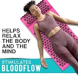 Pure Health Acupressure Mat and Pillow Yoga Back Pain Relief Black view 4