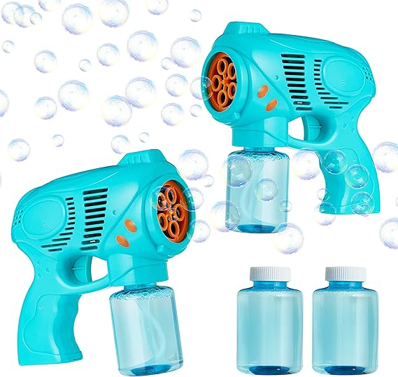 KreativeKraft Bubble Gun, Fun Outdoor Toys for Kids, Pack of 2 Bubbles