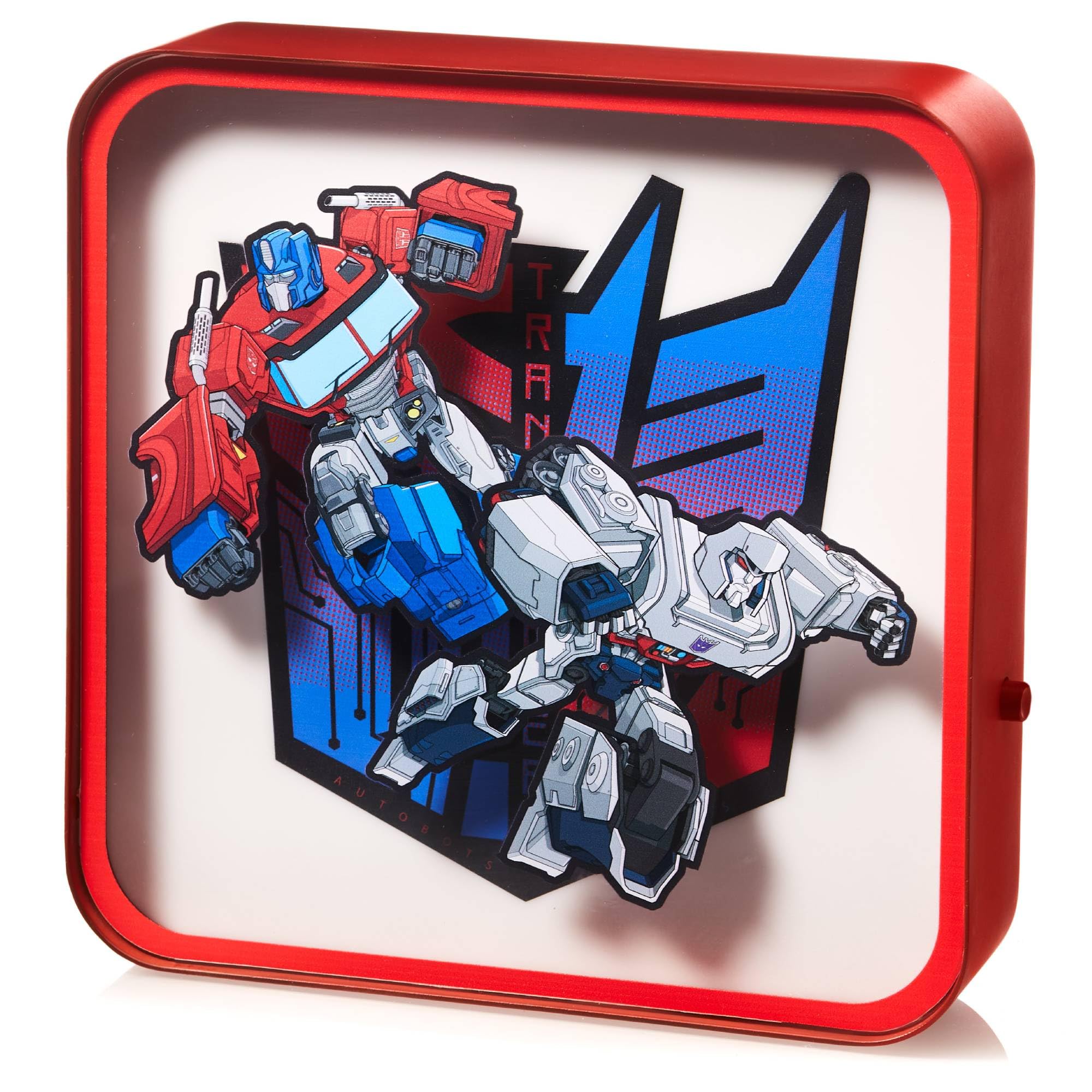 Numskull Official Transformers Acrylic Logo Desk Lamp Wall Light for Bedroom, Office, Home, Study, Work - Official Transformers Merchandise