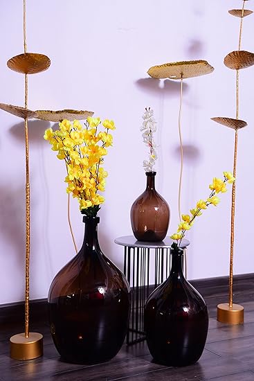 Buy Casamotion Long Narrow Neck Tall Round Hand Blown Solid Color