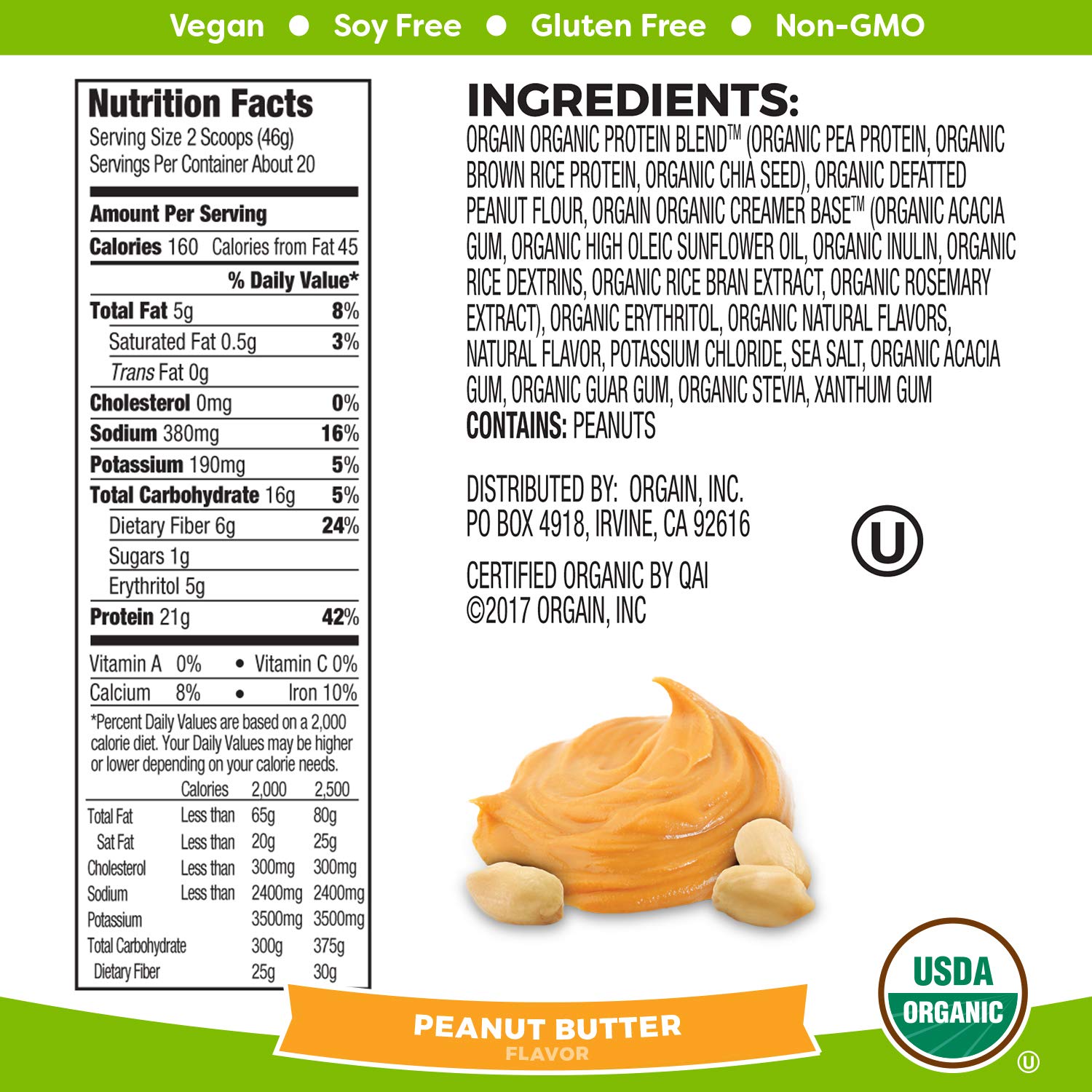 Nutrition Data For Peanut Butter Runners High Nutrition