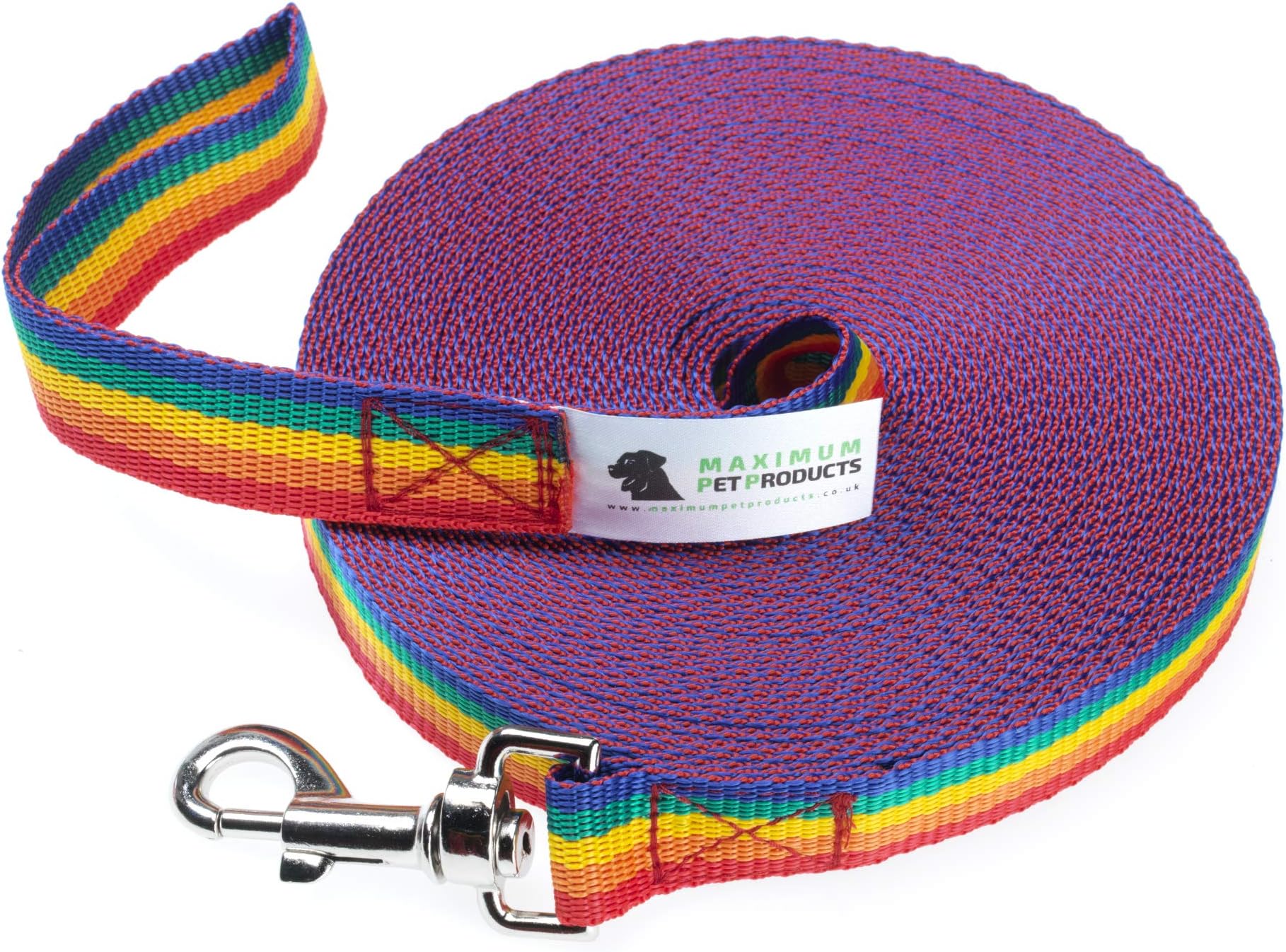 100ft/30m Rainbow dog training lead