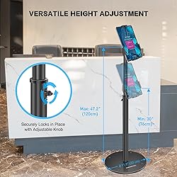 AboveTEK iPad Kiosk Floor Stand - Height Adjustable