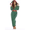 #followme Adult Christmas Onesie for Women Sherpa One-Piece Pajamas