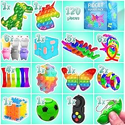 MOZACI Fidget Toys, 120 Pack Fidgets Set Stocking