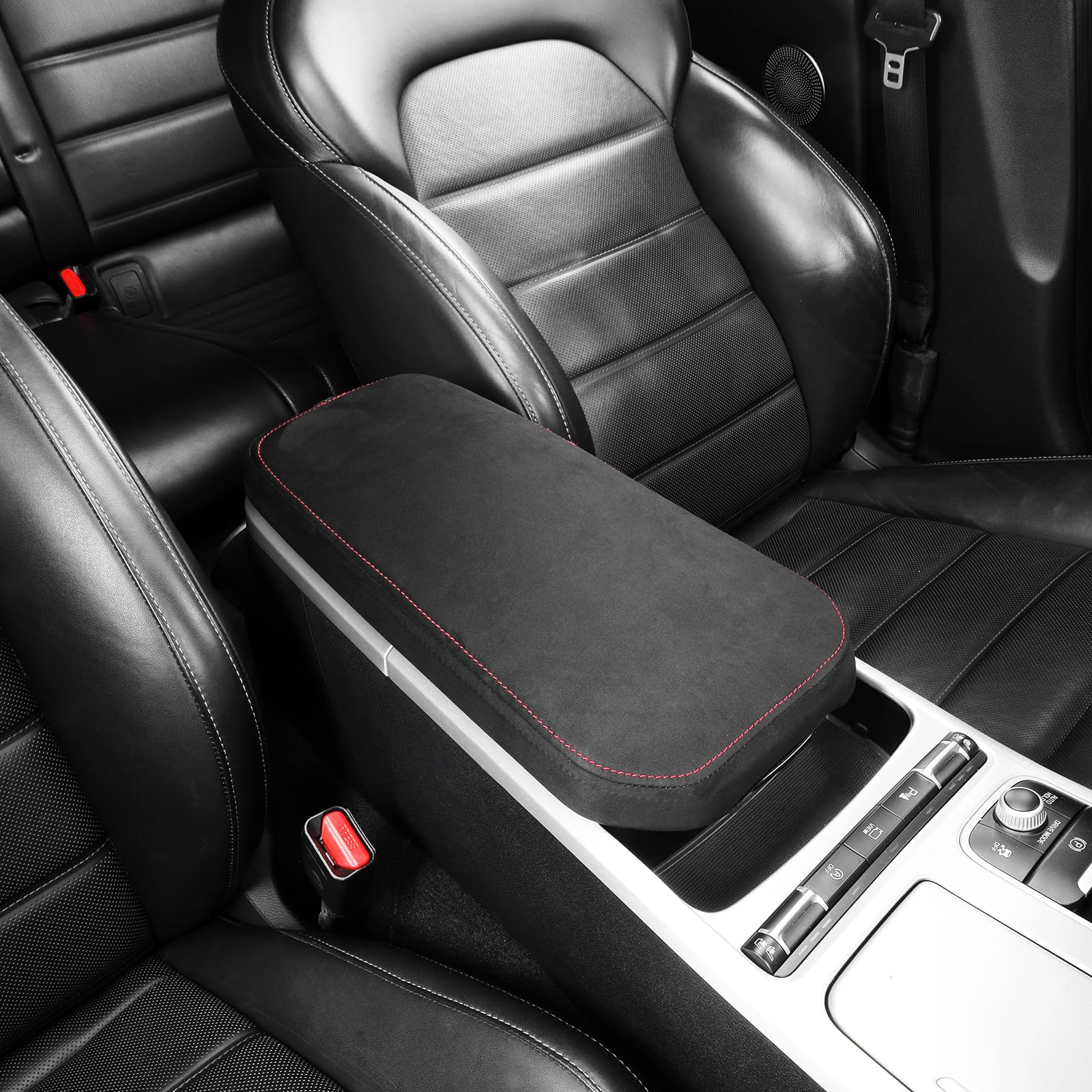 Photo 1 of YOUTOOCAR Memory Foam Armrest Cushion Compatible with Kia Stinger 2018-2023 Accessories(Black)
