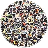 AOWDIAO 100 Pcs Black Cat Stickers Cute Cat Gifts Vinyl Cat Sickers for Water Bottles Laptop