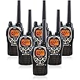 Midland GXT1000VP4 50 Channel GMRS Two-Way Radio - Up to 36 Mile Range Walkie Talkie - Black/Silver (Pack of 6)