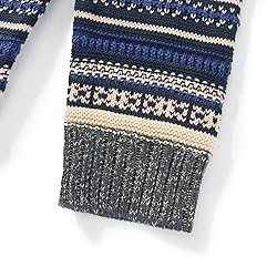 Women Y2K Argyle Striped Pullover Sweater Casual
