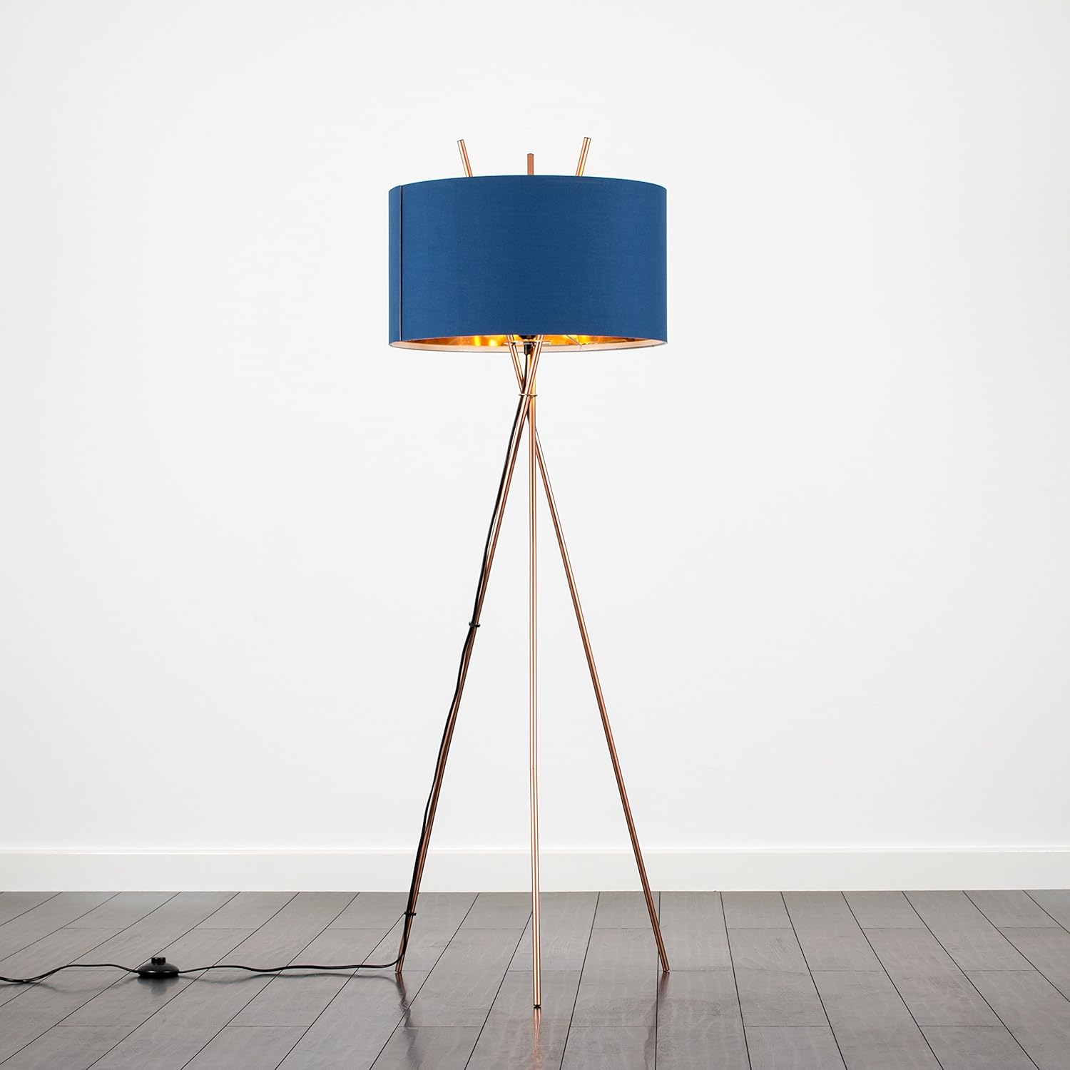 navy floor lamp