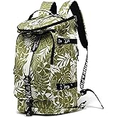 Kalesi Gym Duffle Bag Backpack 4-Way Waterproof with Shoes Compartment for travel Sport Hiking laptop (olive-green)
